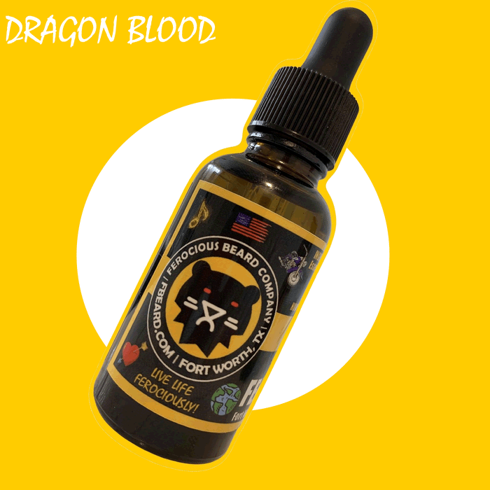 Dragon Blood Oil - A Magical Blend of Orange, Grape, Clove, Rose & Patchouli For Beard, Hair & Skin.