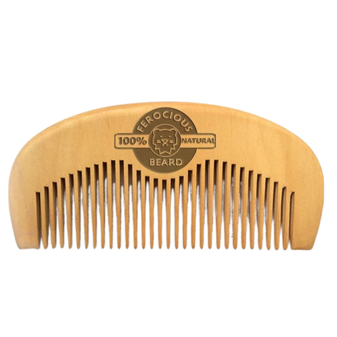 Peach Wood Ferocious Beard Comb