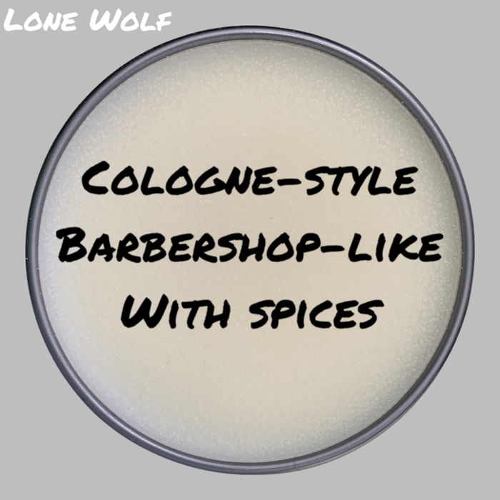 Lone Wolf Beard Balm - A Powerful Cologne Styled Scent With Elements of a Tropical Rain Forest and Lush Florals.