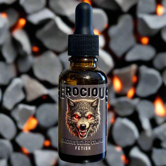 Fetish Oil - Dark & Seductive Blend of Smoke, Clove, Leather & Embers For Beard, Hair & Skin.