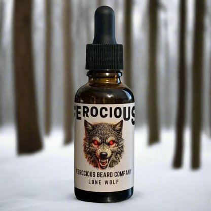 Lone Wolf Oil - A Powerful Cologne Styled Scent With Elements of a Tropical Rain Forest and Lush Florals For Beard, Hair & Skin.