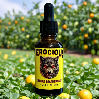 Clean Citrus Oil - A Burst of Clean Fresh Citrus & Herbs For Beard, Hair & Skin.