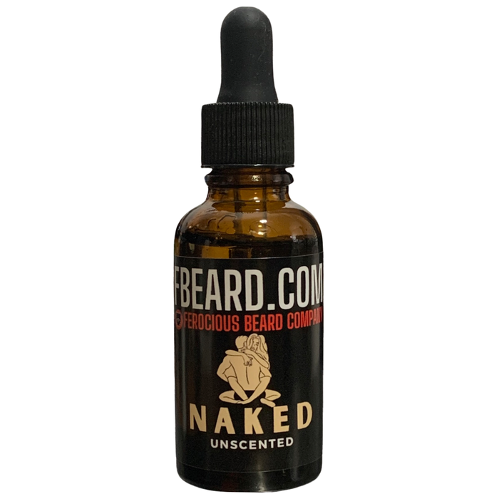 Naked Oil - Unscented for when Discretion is of the Utmost Importance For Beard, Hair & Skin.