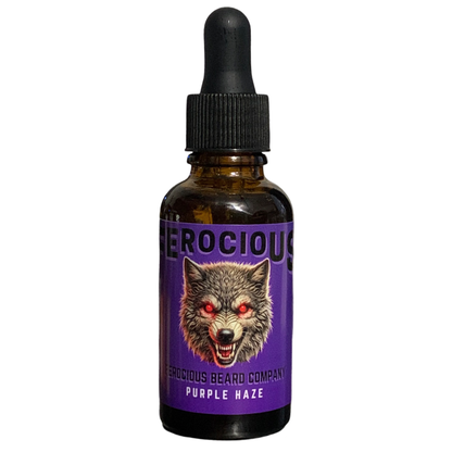 Purple Haze Oil -Bright Scent of Fresh Blackberry & Rich Warm Tobacco For Beard, Hair & Skin.