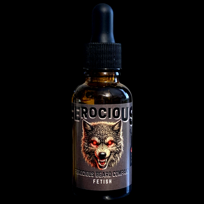 Fetish Oil - Dark & Seductive Blend of Smoke, Clove, Leather & Embers For Beard, Hair & Skin.