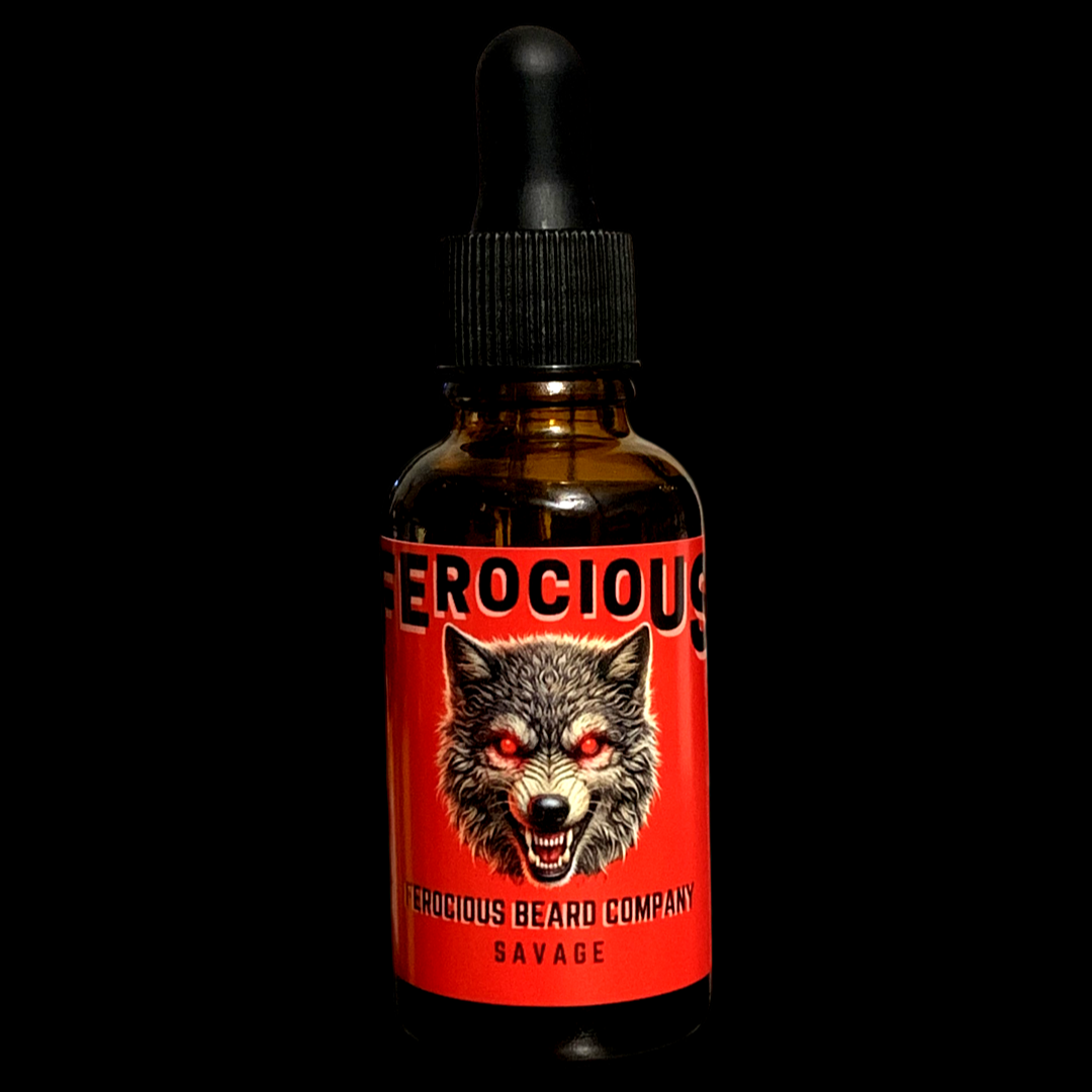 Savage Oil -Scent of Deep Cherry Tobacco, Strong Cedar Wood and Rich Grain Leather For Beard, Hair & Skin.