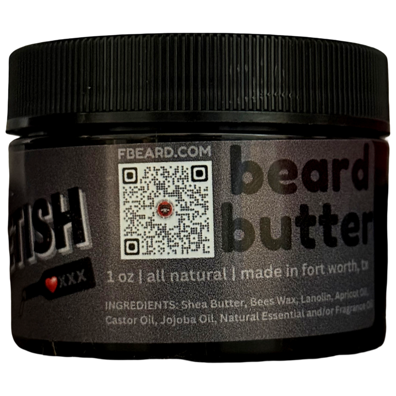 Fetish Butter - Dark & Seductive Blend of Smoke, Clove, Leather & Embers for Beard & Body.