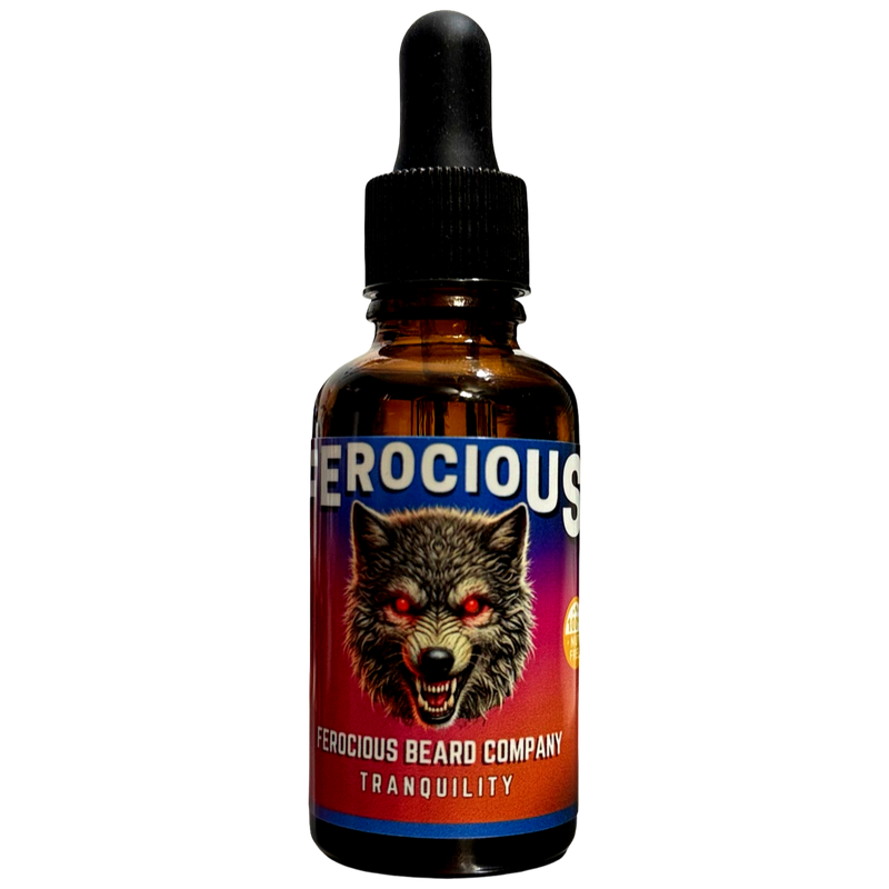 Aceite de sangre de dragón: una mezcla mágica de naranja, uva, clavo, rosa y pachulí para barba, cabello y piel. 