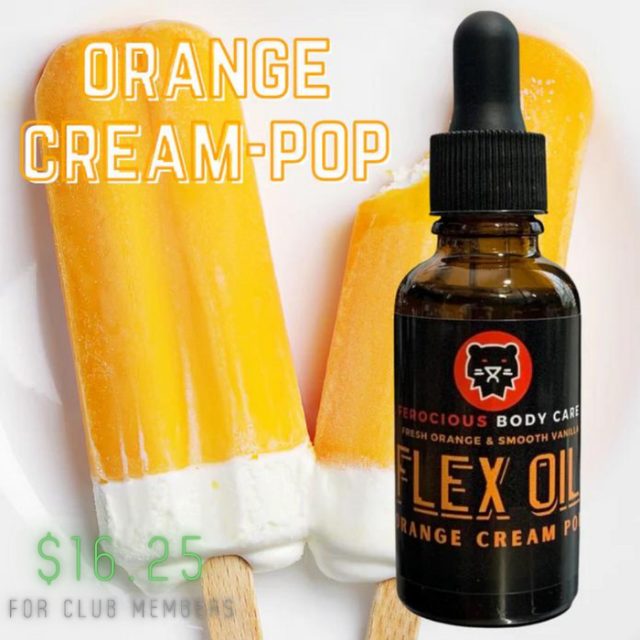 Orange Cream Pop Oil - Rich Blend of Orange & Vanilla Just As You Remember Those Ice Cream Bars For Beard, Hair & Skin.