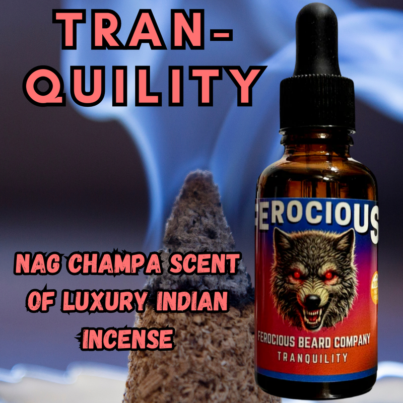 LIMITED RELEASE! Tranquility Oil - A Limited Release Nag Champa Scent of Luxury Indian Incense For Beard, Hair & Skin.
