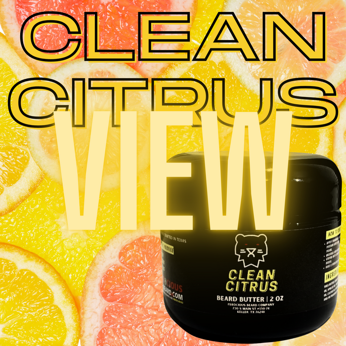 Clean Citrus Butter - A Burst of Clean Fresh Citrus & Herbs for Beard & Body.