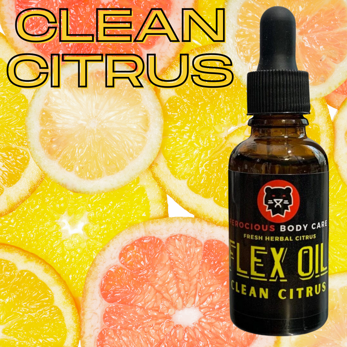 Clean Citrus Oil - A Burst of Clean Fresh Citrus & Herbs For Beard, Hair & Skin.