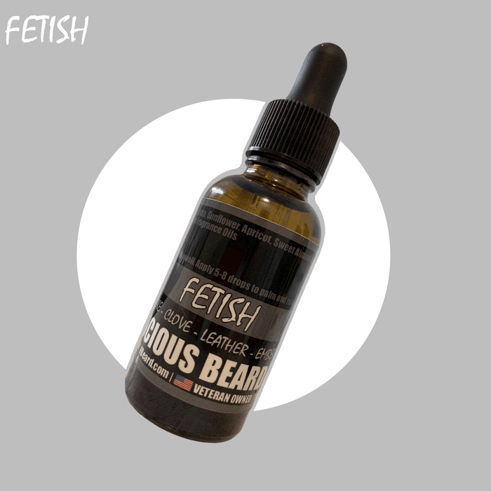 Fetish Oil - Dark & Seductive Blend of Smoke, Clove, Leather & Embers For Beard, Hair & Skin.
