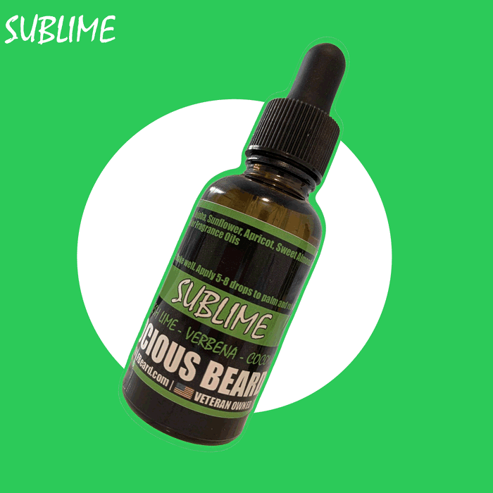 Sublime Oil - Luscious Coconut Lime Verbena with an Extra Splash of Fresh Lime For A Tropical Treat For Beard, Hair & Skin.