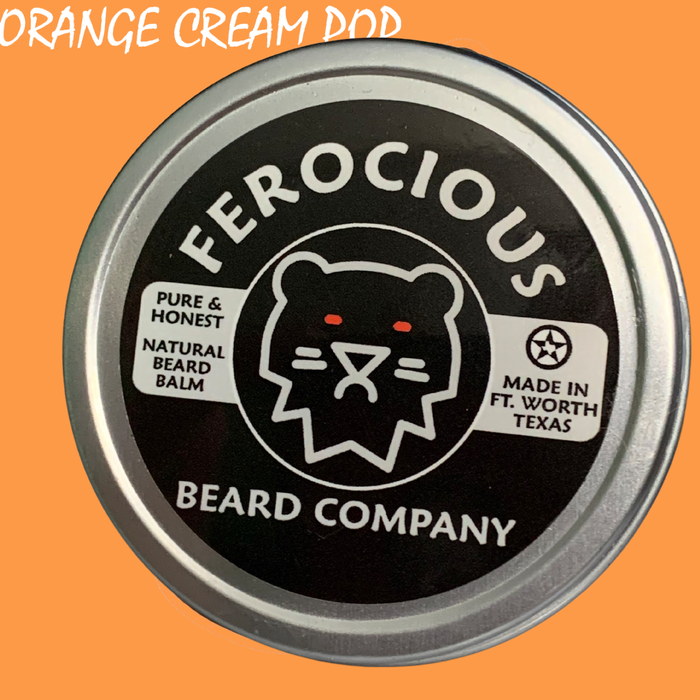 Orange Cream Pop Beard Balm - Rich Blend of Orange & Vanilla Just As You Remember Those Ice Cream Bars