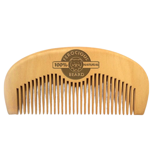 Peach Wood Ferocious Beard Comb