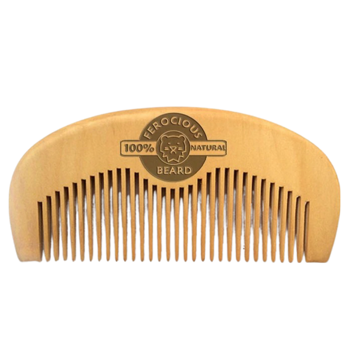 Peach Wood Ferocious Beard Comb