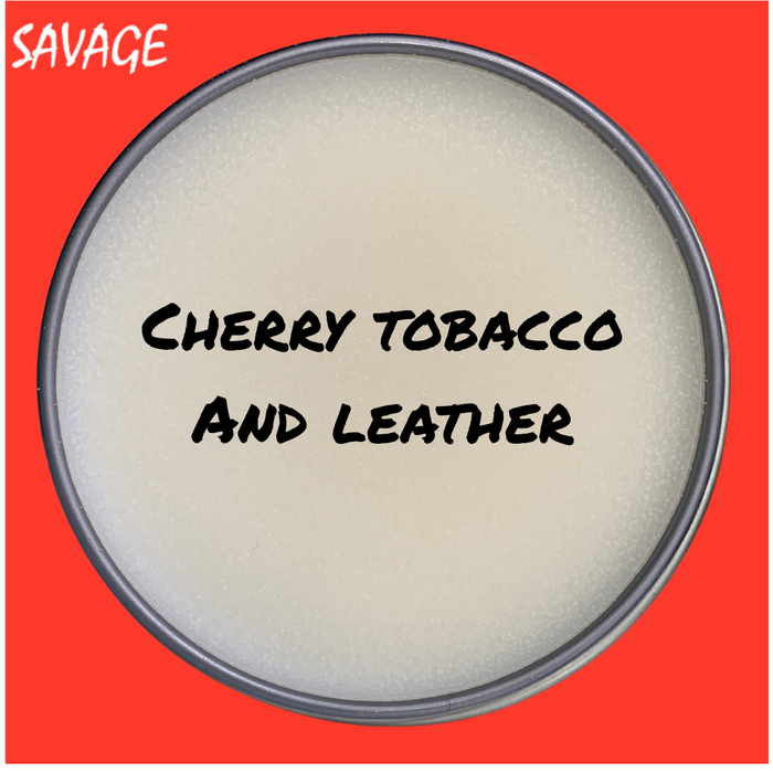 Savage Beard Balm -Scent of Deep Cherry Tobacco, Strong Cedar Wood and Rich Grain Leather